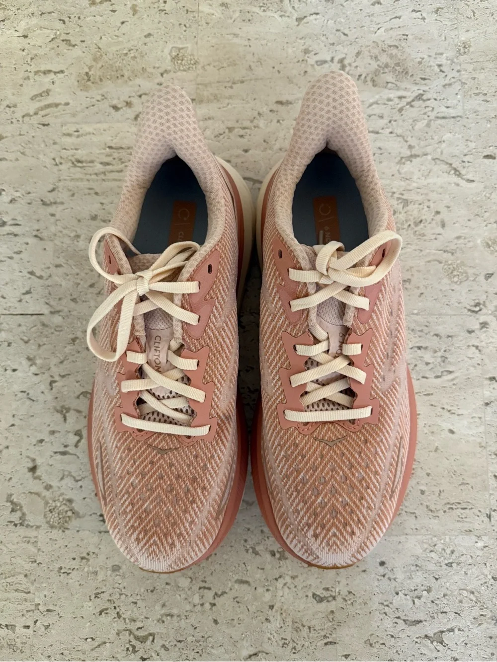 Hoka Women's Pink Peach Running Sneakers